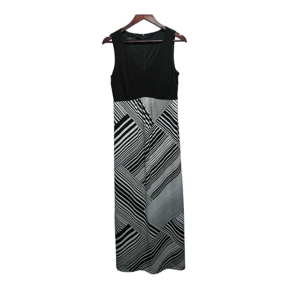 Beautiful long black and white‎ dress by AB Studio.  Size Medium